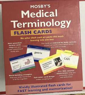 Mosby's Medical Terminology Flash Cards - Medium Size Study Aid for Healthcare Professionals and Students