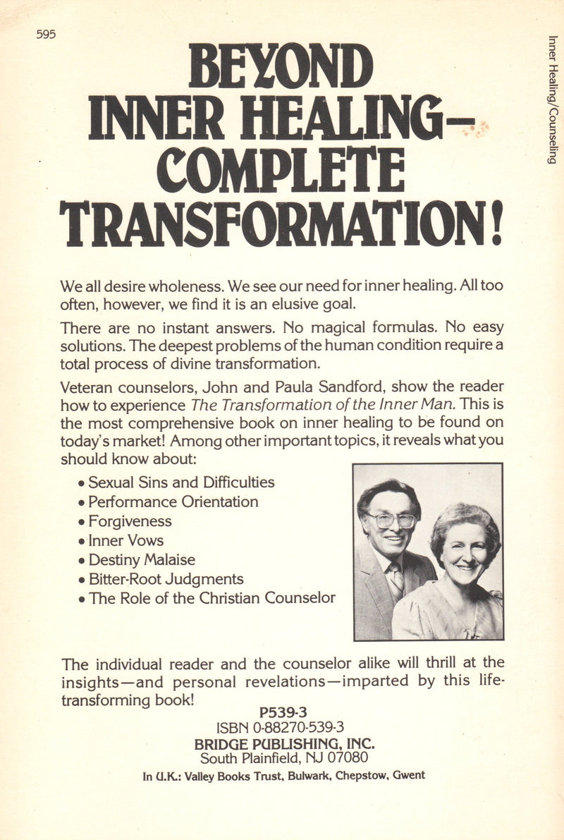 The Transformation of the Inner Man,Used