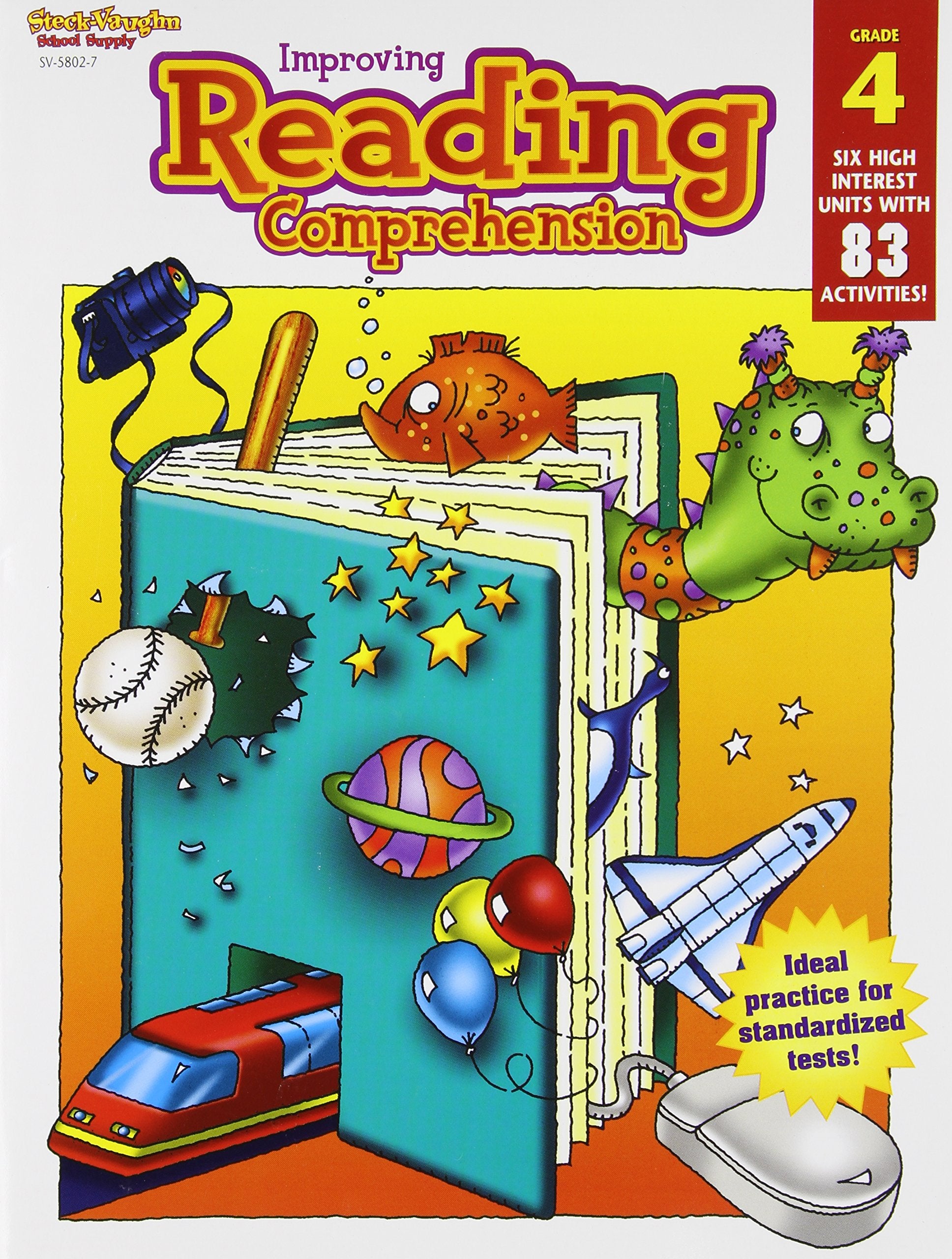 SteckVaughn Improving comprehension Skills: Student Workbook Grade 4 (Inproving Reading Skills Repo),Used