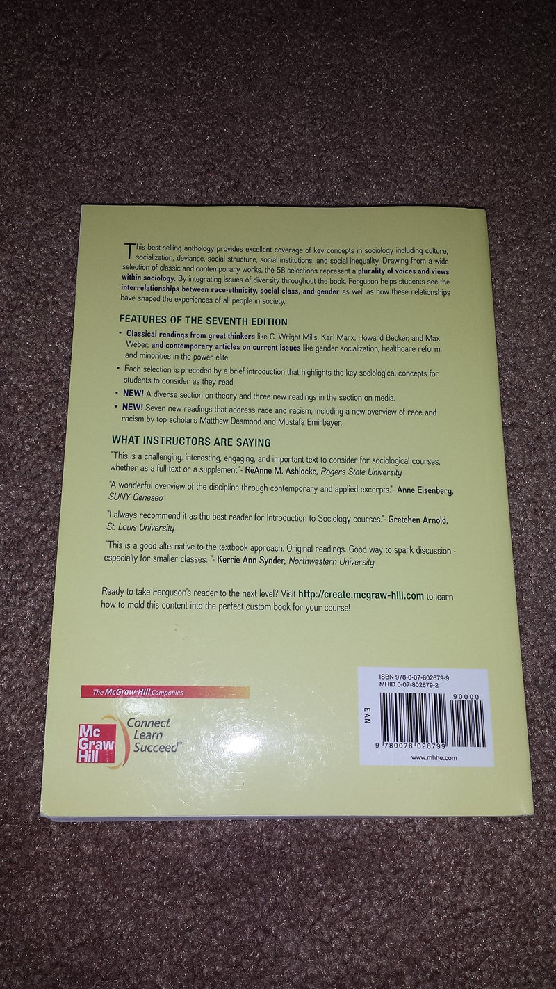 Mapping The Social Landscape: Readings In Sociology,New
