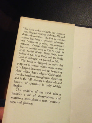 Early Middle English Verse And Prose, 2Nd Edition-new