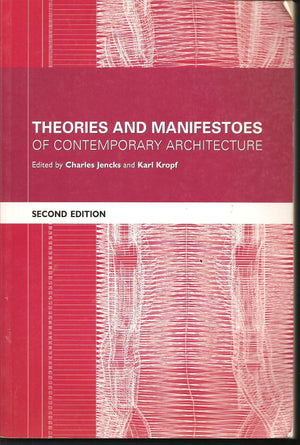 Theories and Manifestoes of Contemporary Architecture,Used