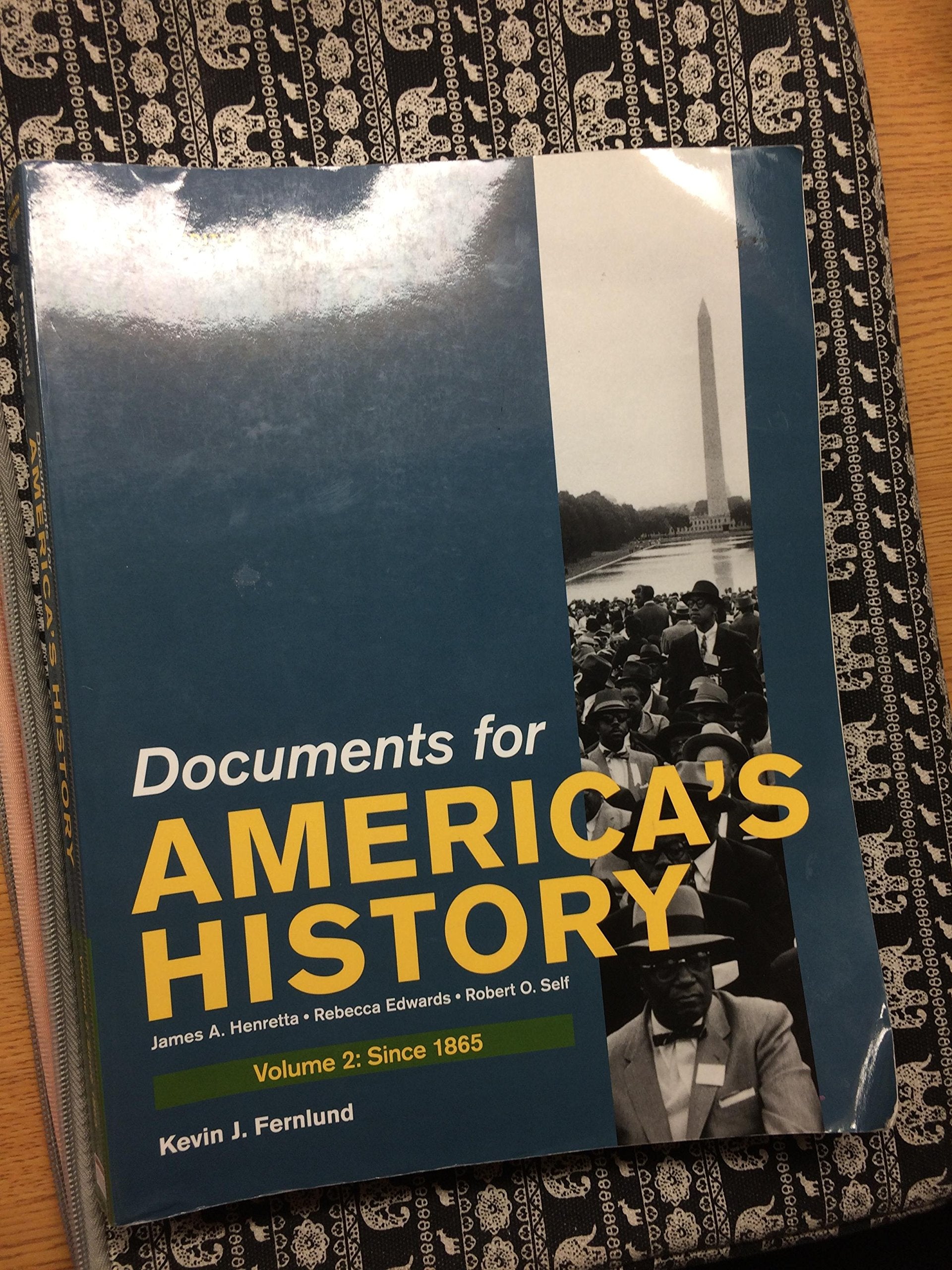 Documents for America's History, Volume II: Since 1865,Used