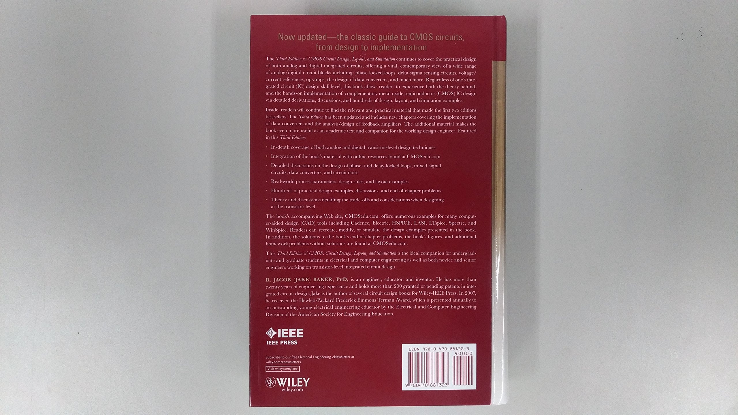 Cmos Circuit Design, Layout, And Simulation, 3Rd Edition (Ieee Press Series On Microelectronic Systems)