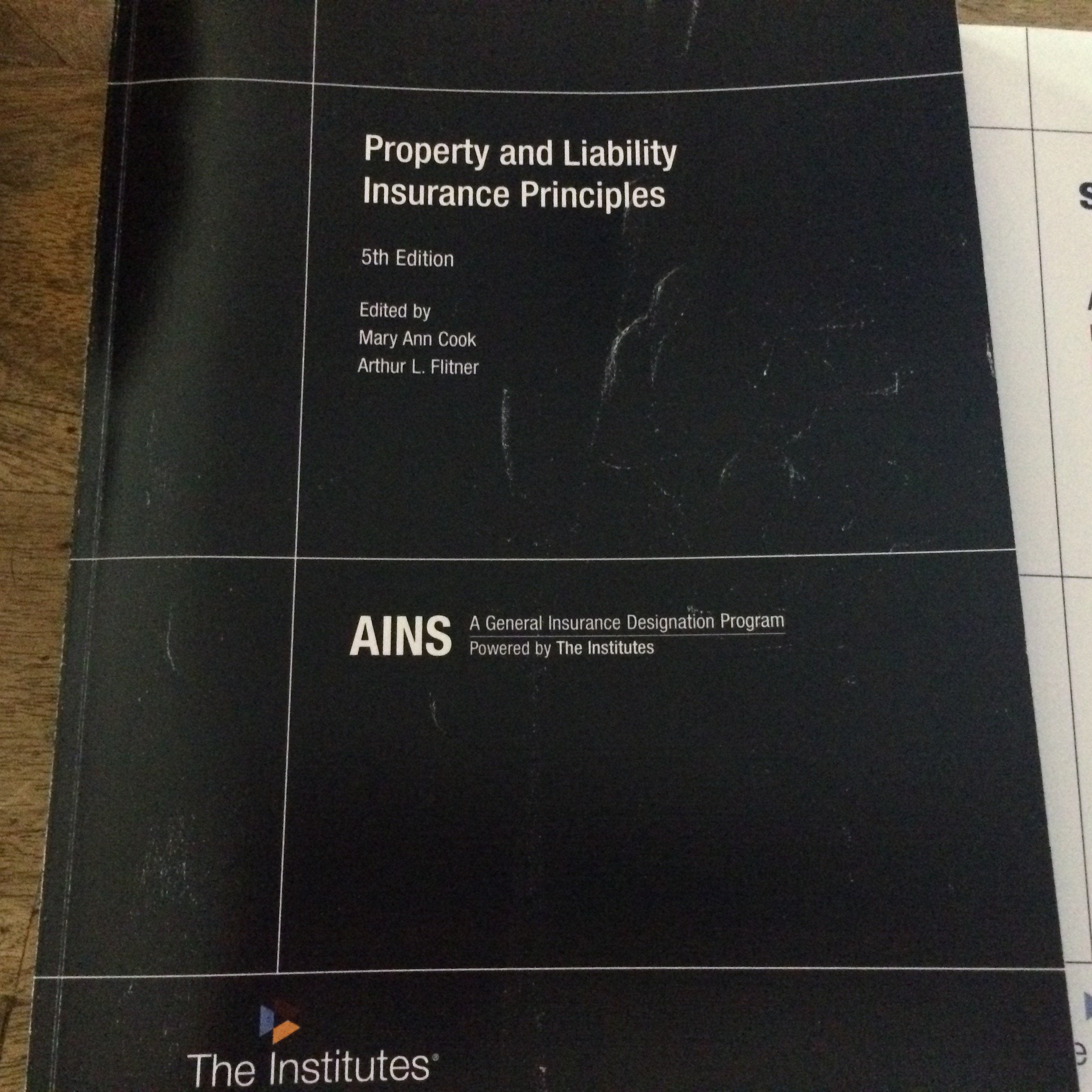 Property And Liability Insurance Principles,Used