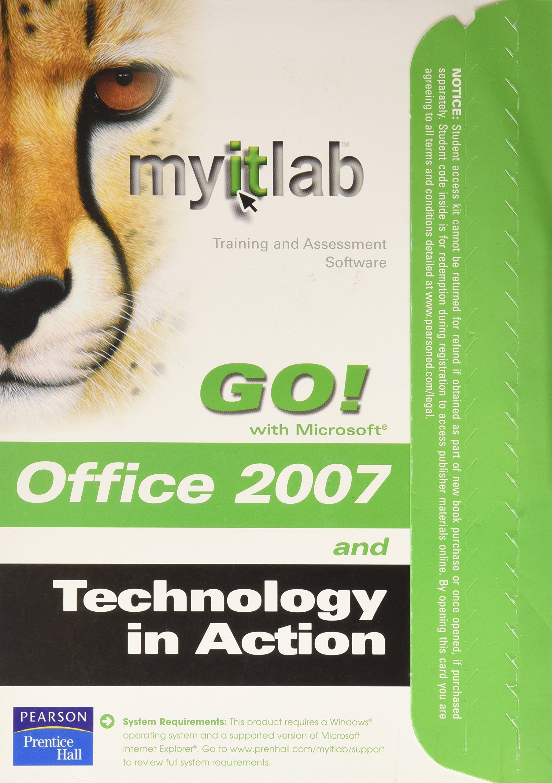 Myitlab for Go! Office 2007 and Technology in Action Pass Code,Used