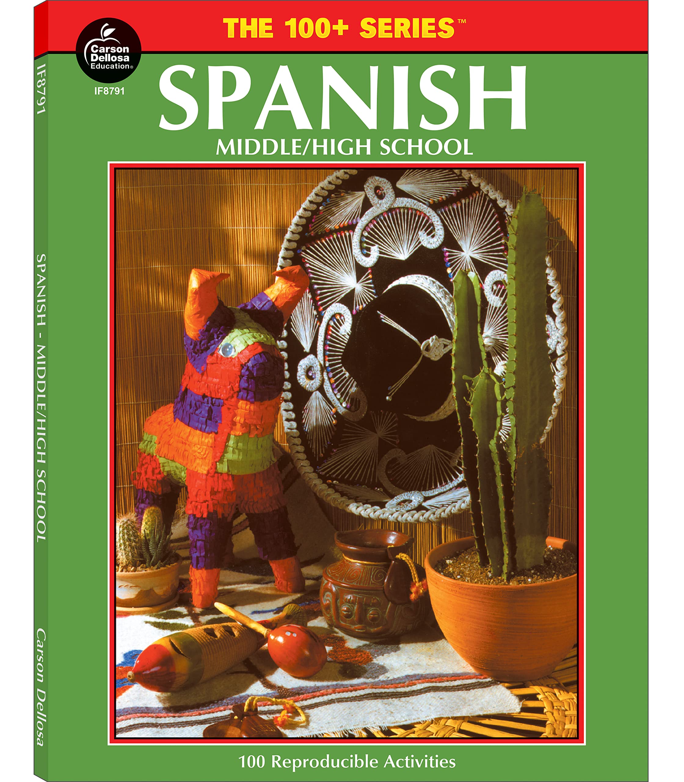 Carson Dellosa Skills for Success: Grades K5 Elementary Spanish Workbook, Alphabet, Numbers, Sight Words, and Other Spanish Voc,Used