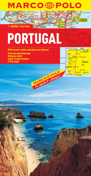 Portugal Marco Polo Map (Marco Polo Maps),Used