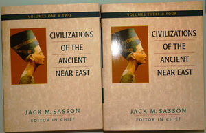 Civilizations of the Ancient Near East/4 Volumes Bound in 2 Books,Used
