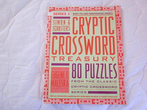 Simon & Schuster's Cryptic Crossword Treasury: Series #3,Used