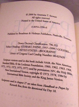 Payne Stewart: The Authorized Biography,Used