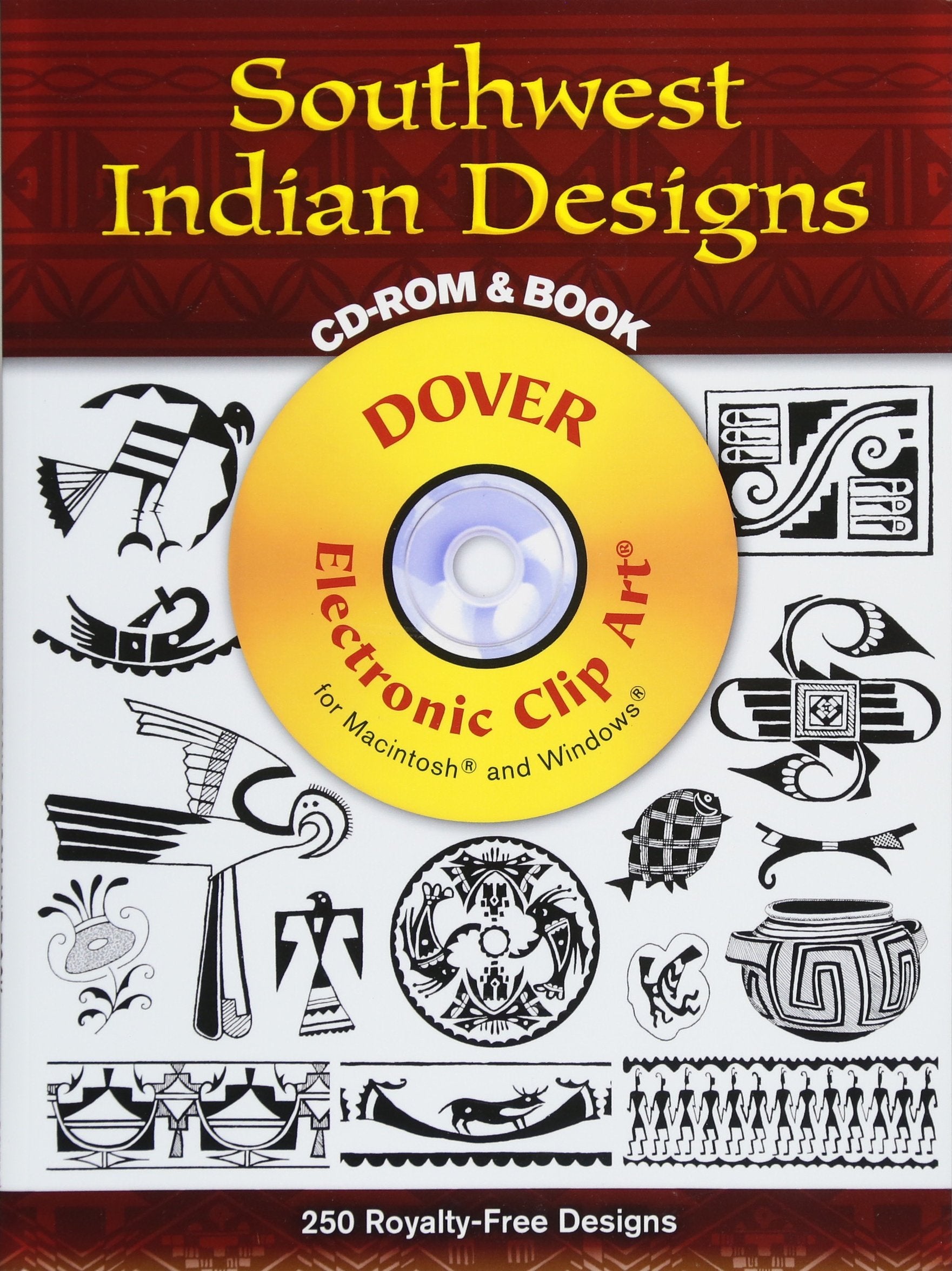 Southwest Indian Designs Cdrom And Book (Dover Electronic Clip Art),New