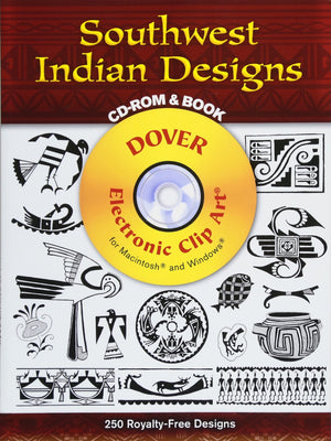 Southwest Indian Designs CDROM and Book (Dover Electronic Clip Art),Used