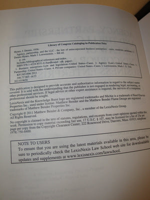 Agency, Partnership and the LLC: The Law of Unincorporated Business Enterprises, Cases, Materials, Problems (2011),Used