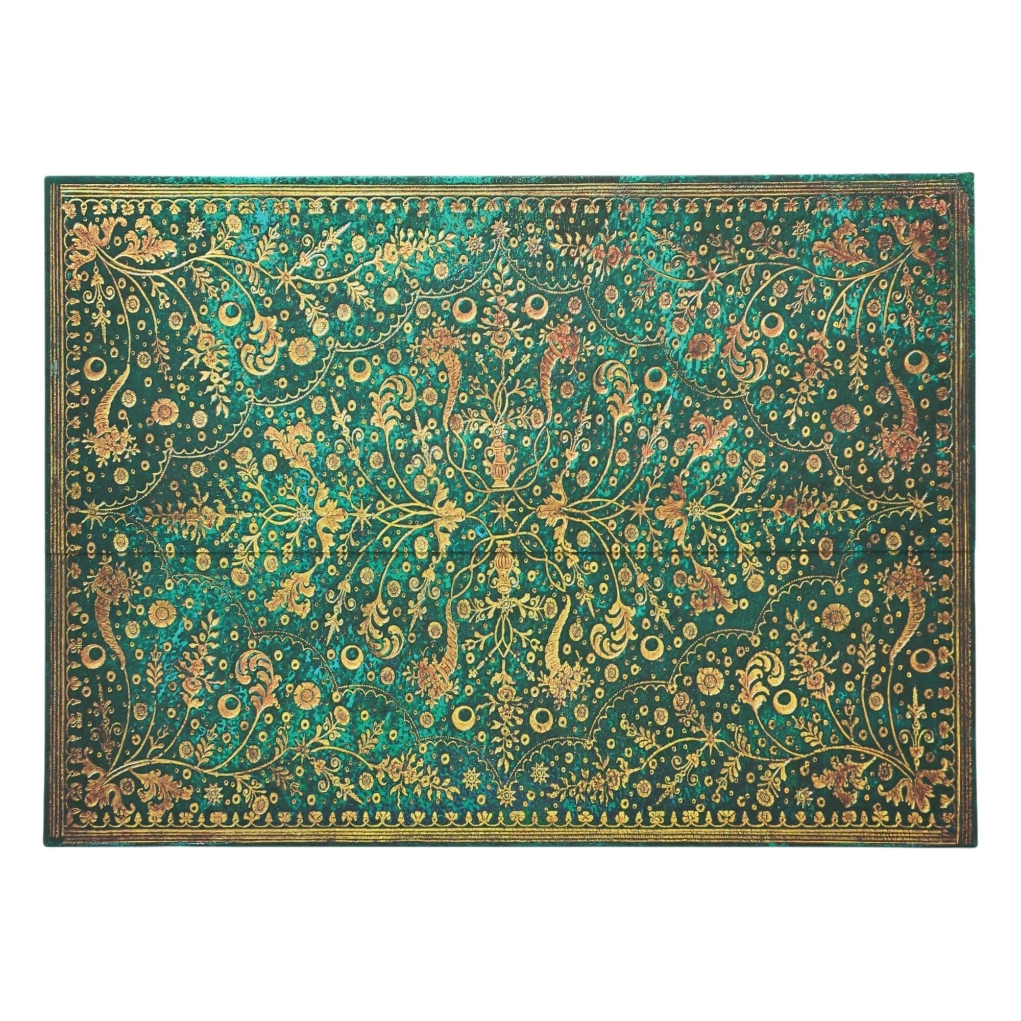 Paperblanks | Emerald Flower | NatureS Grace | Document Folder | Wrap