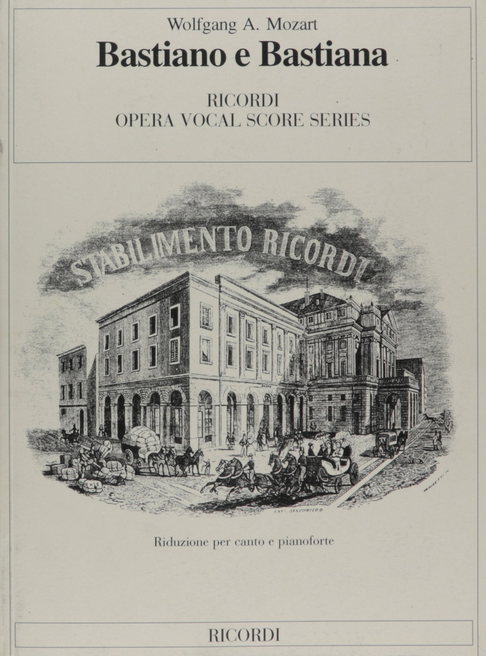 Bastiano E Bastiana It/Ger: Vocal Score,New