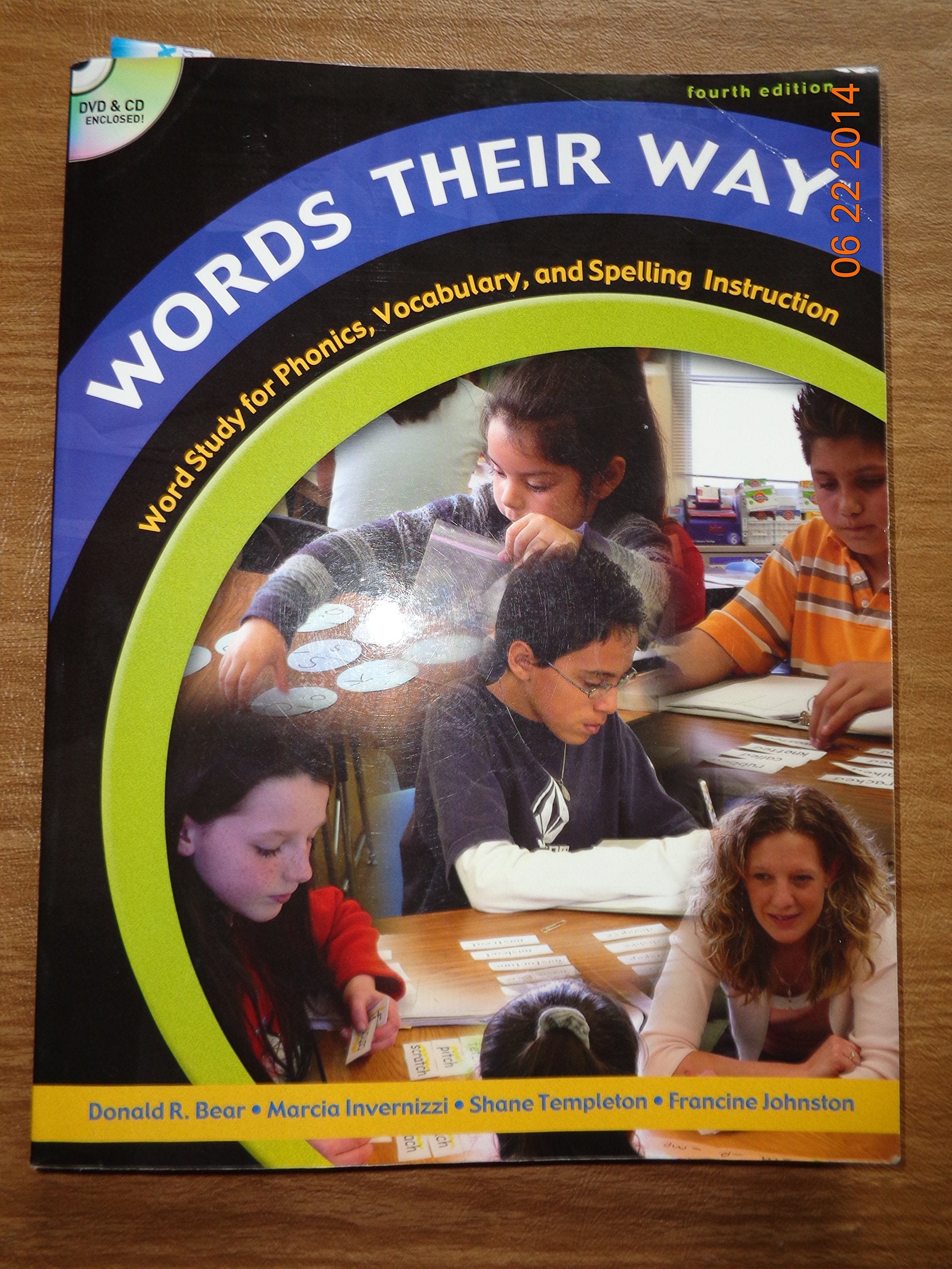 Words Their Way: Word Study for Phonics, Vocabulary, and Spelling Instruction, 4th Edition (Book, CD & DVD),Used