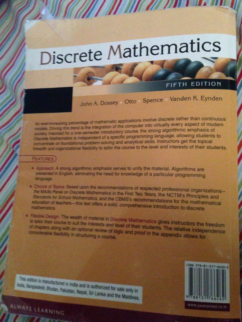 Discrete Mathematics (5th Edition),Used