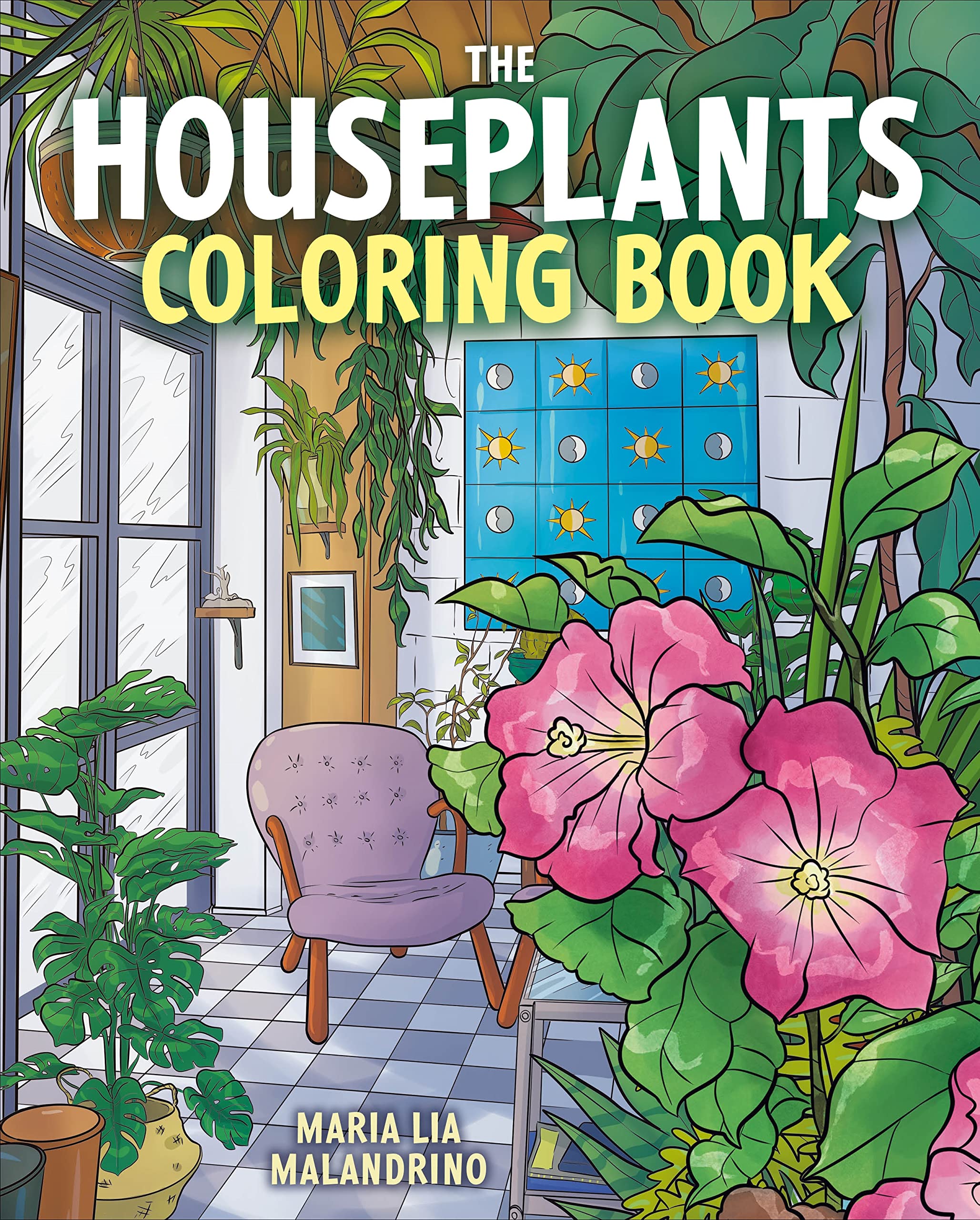 The Houseplants Coloring Book (Sirius Creative Coloring),New