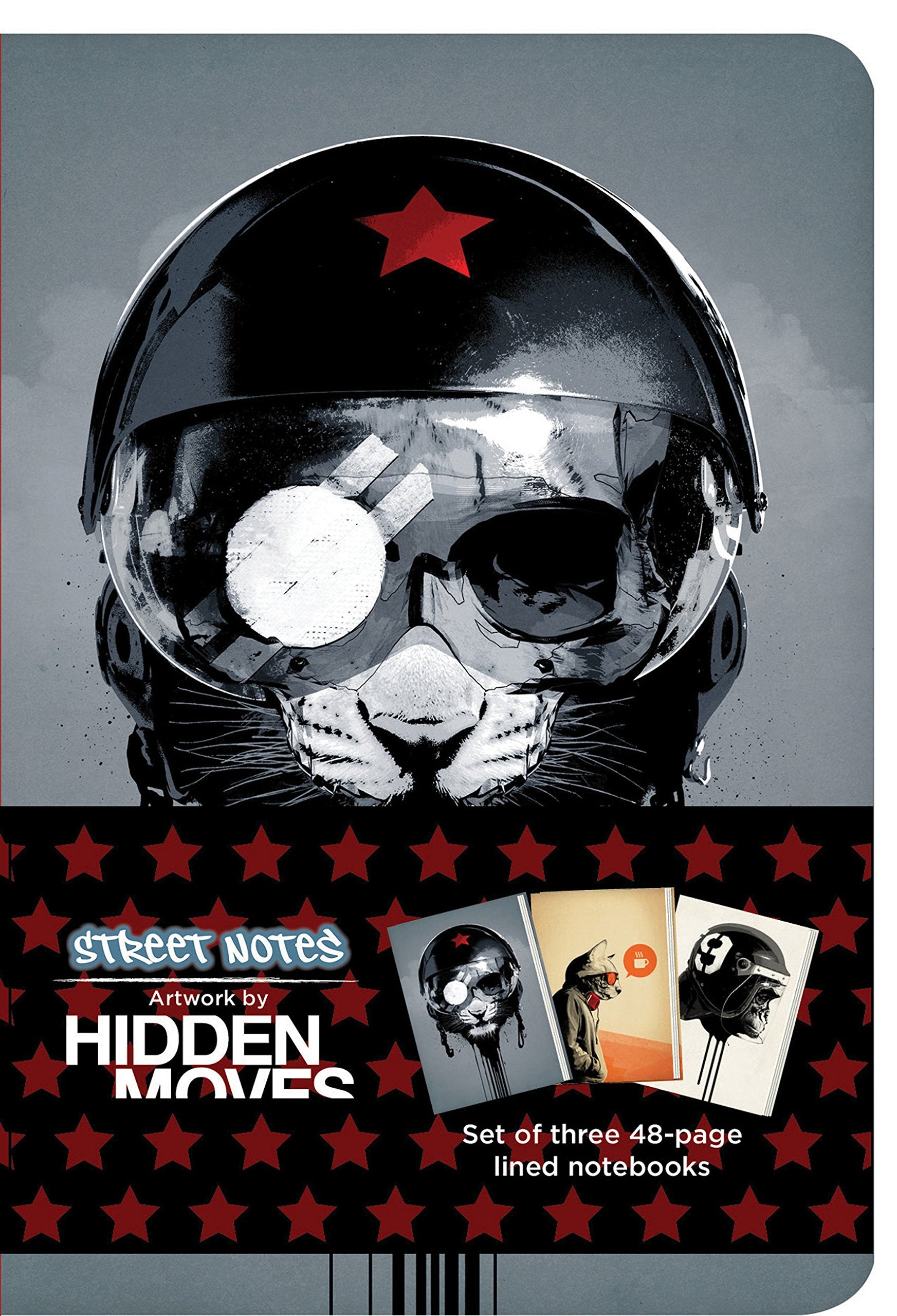 Street Notes Artwork By Hidden Moves (Small): Set Of Three 48 Page Small Notebooks