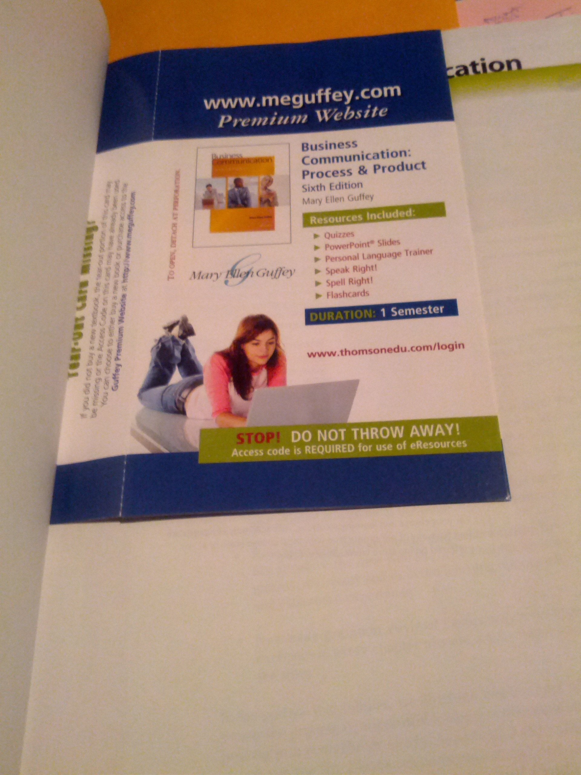 Business Communication: Process and Product,Used
