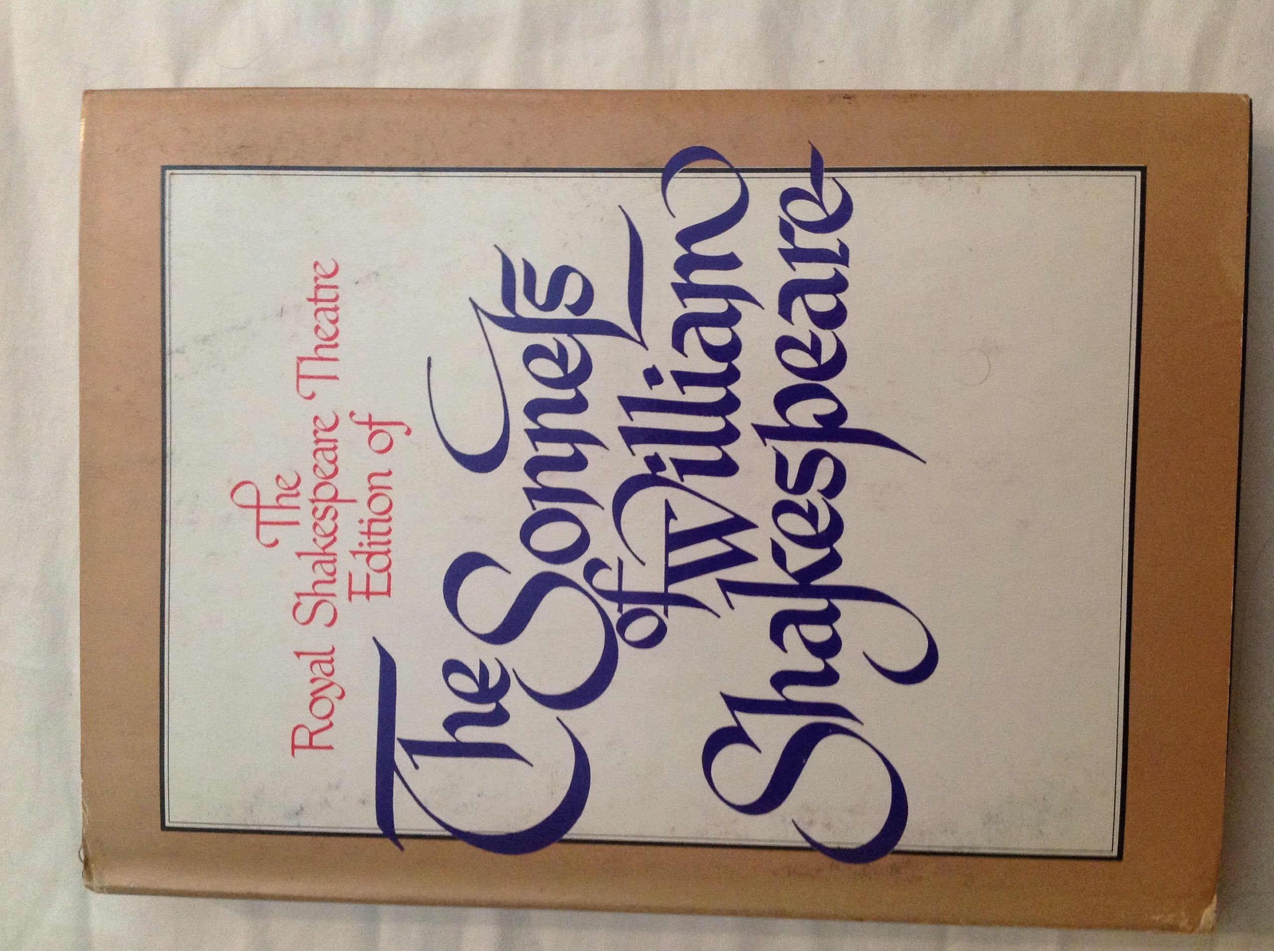 The Royal Shakespeare Theatre edition of the sonnets of William Shakespeare,Used
