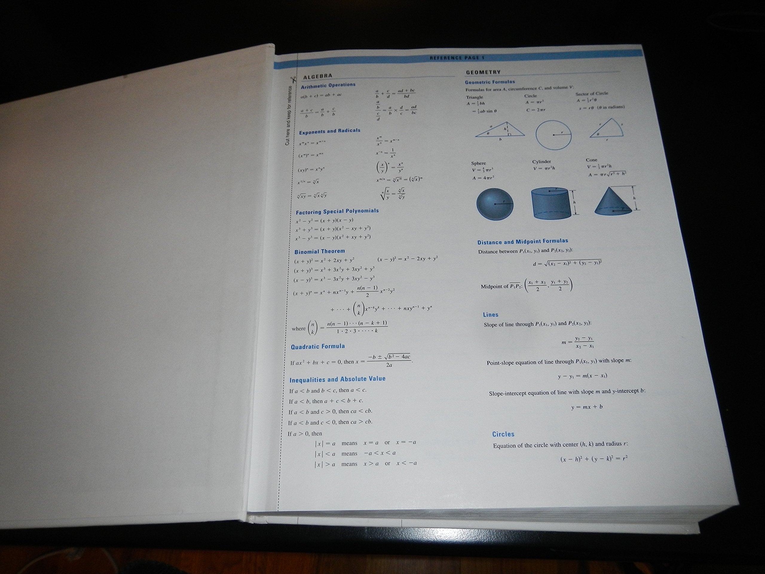 Cengage Learning Calculus, 7th Edition - Black & White Tables, Figures, Graphs