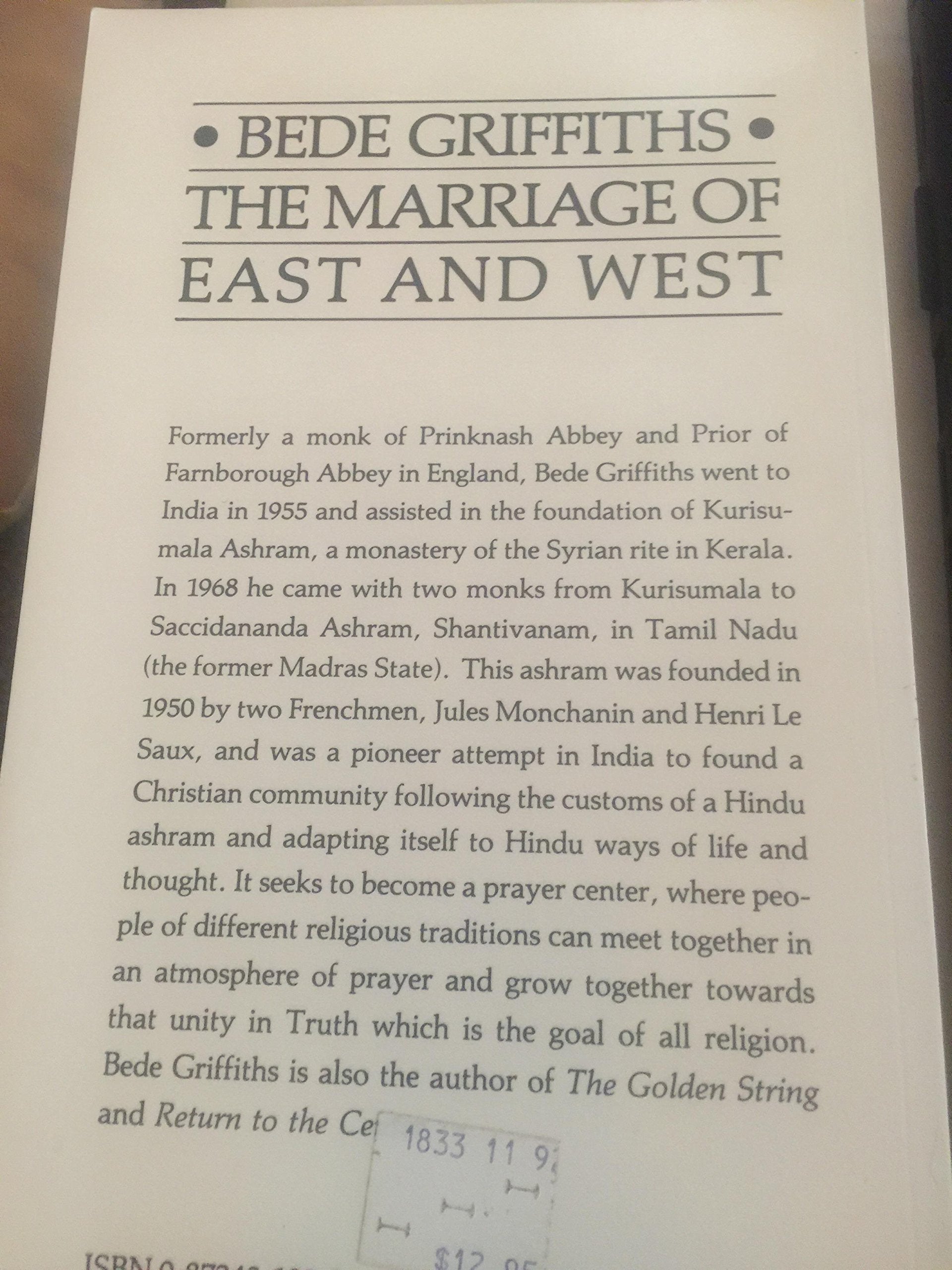 Marriage of East and West: A Sequel to The Golden String,Used