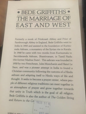 Marriage of East and West: A Sequel to The Golden String,Used