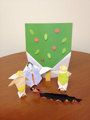Bible Origami Kit: PaperFolding Fun for the Whole Family! [Origami Kit with Book, 72 Papers, 6 Backgrounds, and 72 Models],Used