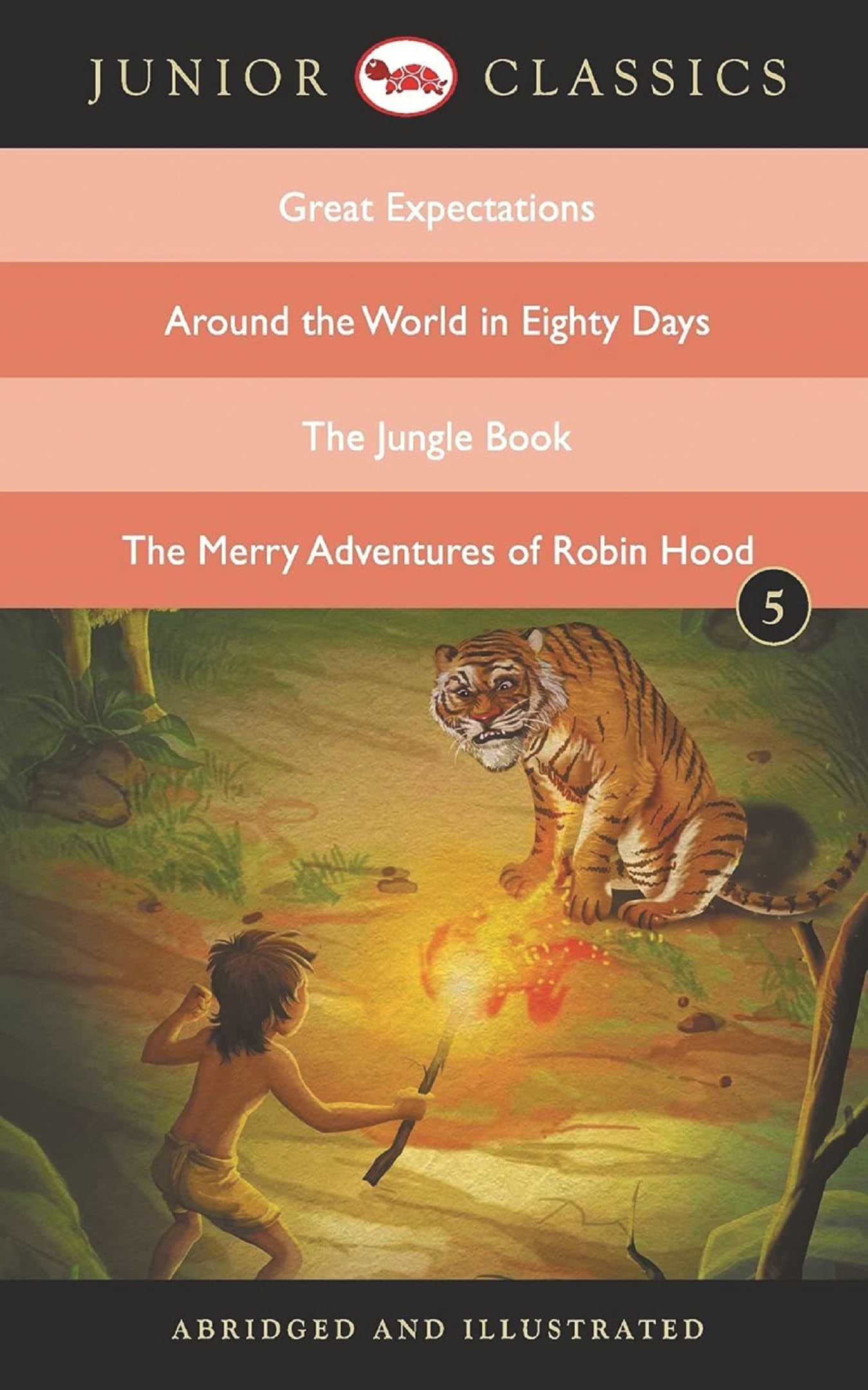 Junior Classic Book 5 (Great Expectations, Around The World In Eighty Days, The Jungle Book, The Merry Adventures Of Robin Hood)
