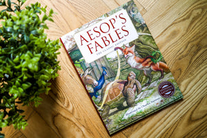 Aesop's Fables Hardcover: The Classic Edition by acclaimed illustrator, Charles Santore (Bedtime Stories With Moral Lessons) (Ch,Used
