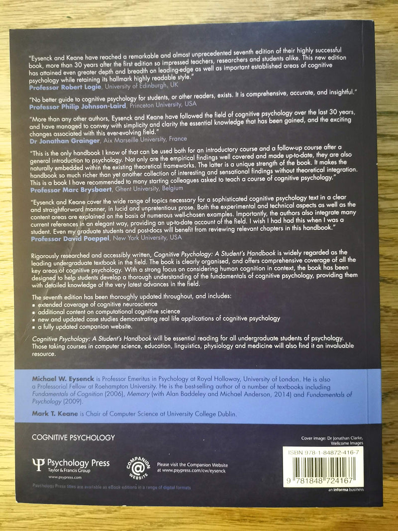 Cognitive Psychology: A Student'S Handbook