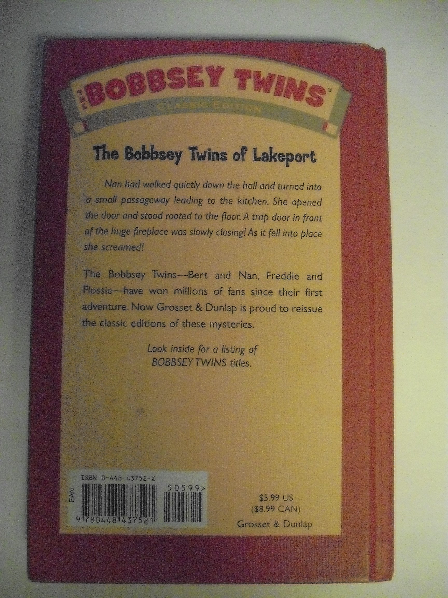 Bobbsey Twins 01: The Bobbsey Twins Of Lakeport-used