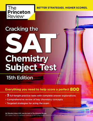 Cracking The Sat Chemistry Subject Test, 15Th Edition (College Test Preparation),Used