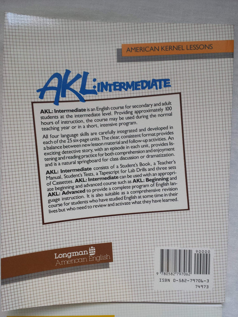 American Kernel Lessons Intermediate Student Book,Used