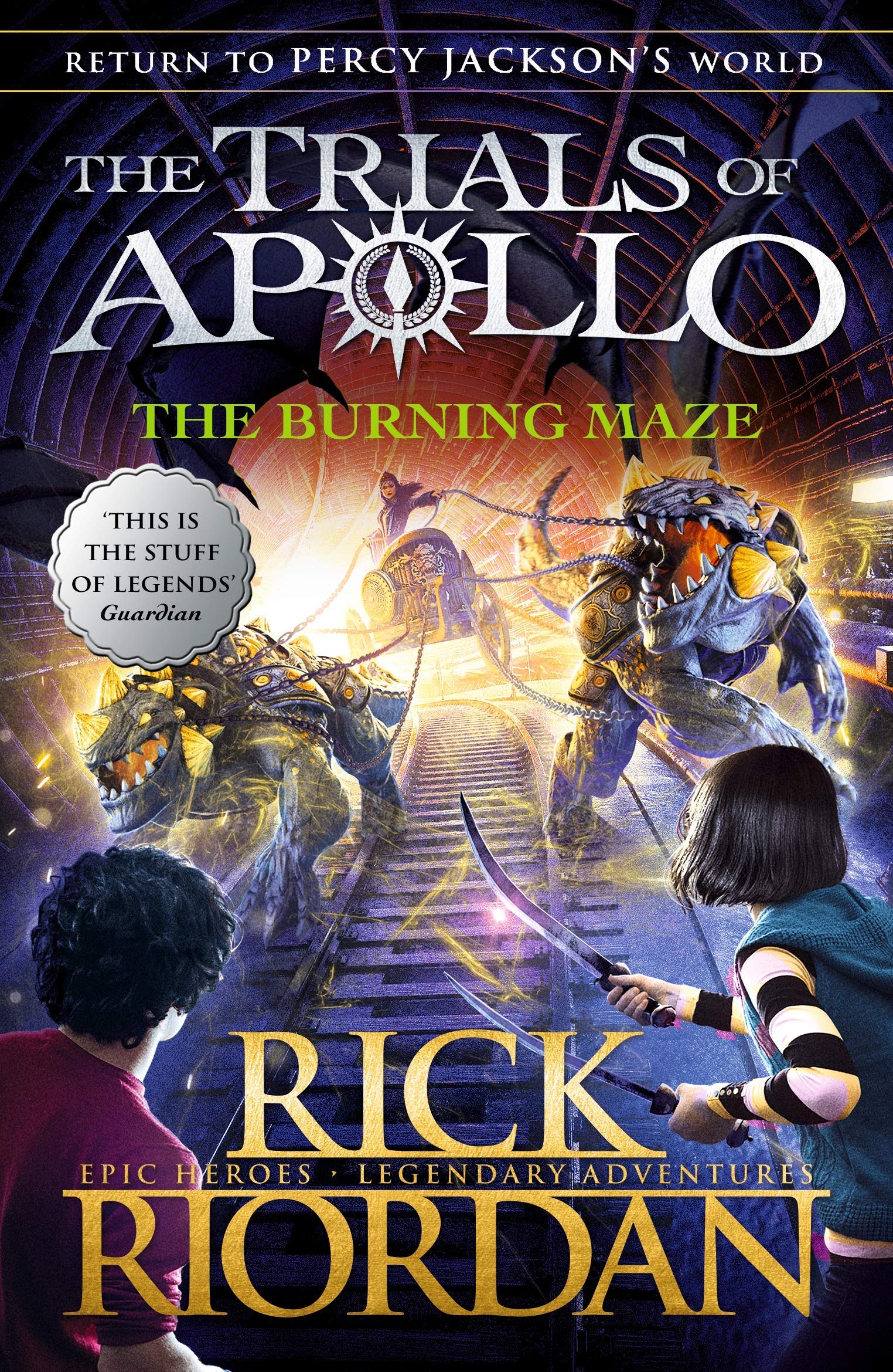 Trials of Apollo Series Rick Riordan Collection 5 Books Set (The Hidden Oracle, The Dark Prophecy, The Burning Maze, The Tyrants,Used