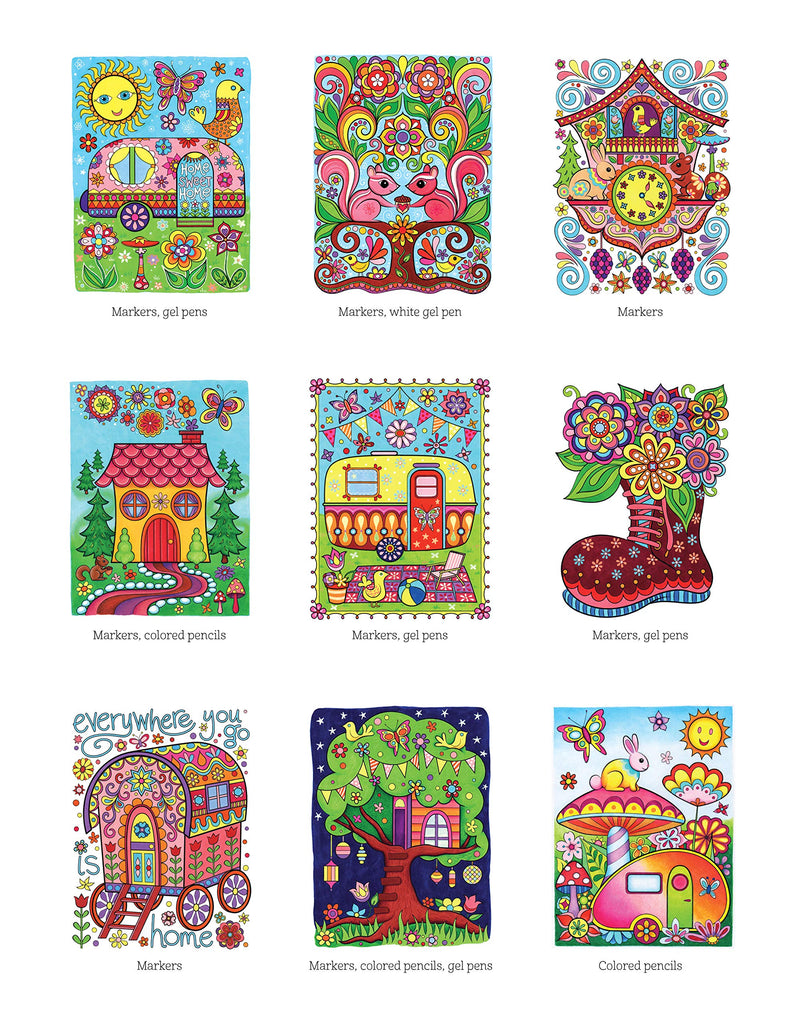 Happy Campers Coloring Book (Coloring is Fun) (Design Originals) 30 Cheerful Art Activities from Thaneeya McArdle on HighQualit,Used