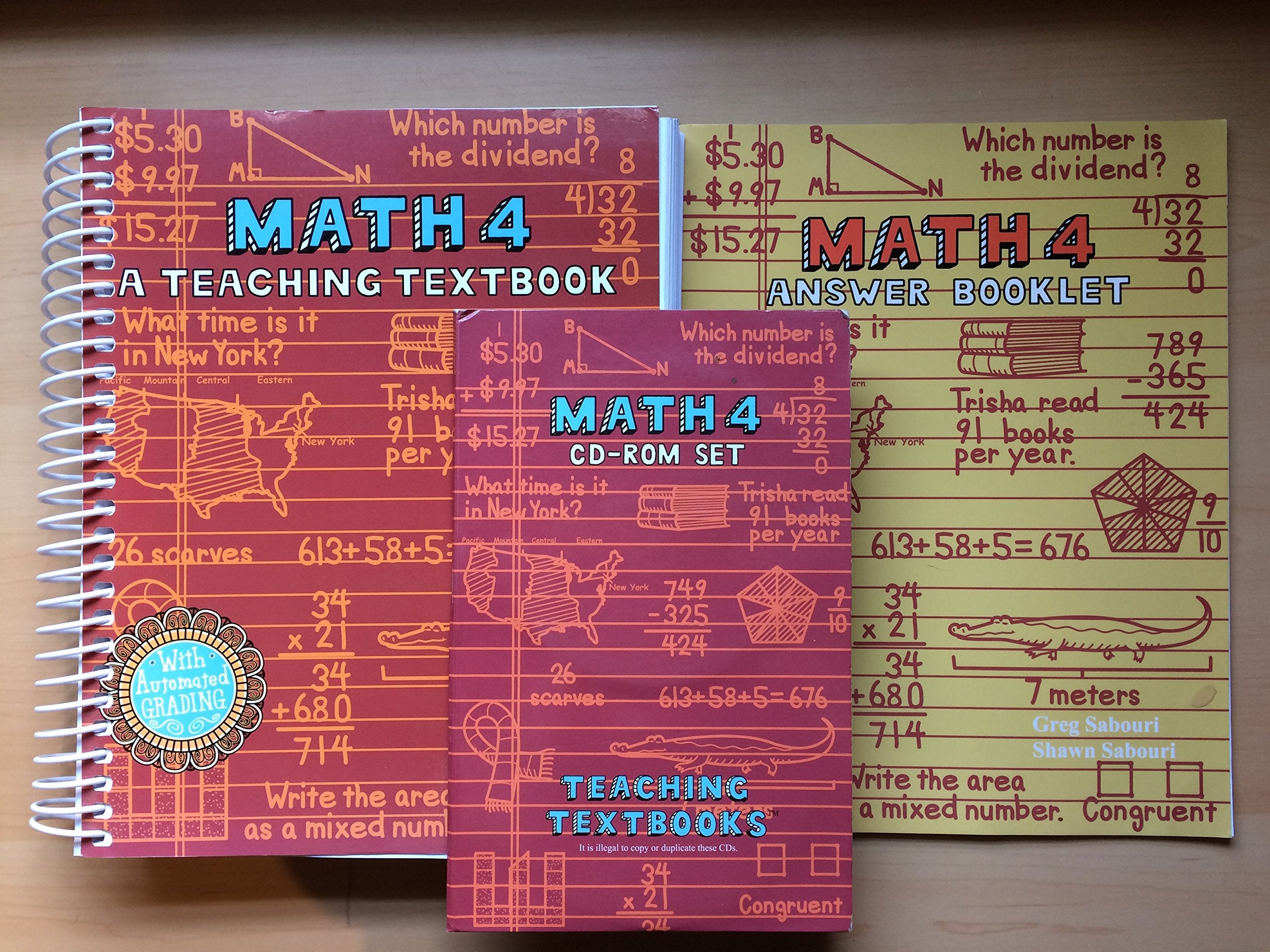 Math 4: A Teaching Textbook,Used