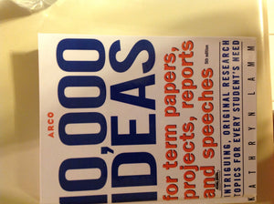 10,000 Ideas For Term, Ppr,Proj 5th ed (10,000 IDEAS FOR TERM PAPERS, PROJECTS, REPORTS AND SPEECHES),Used