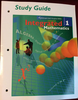 Integrated Mathemetics, Book 1: Study Guide-new,New