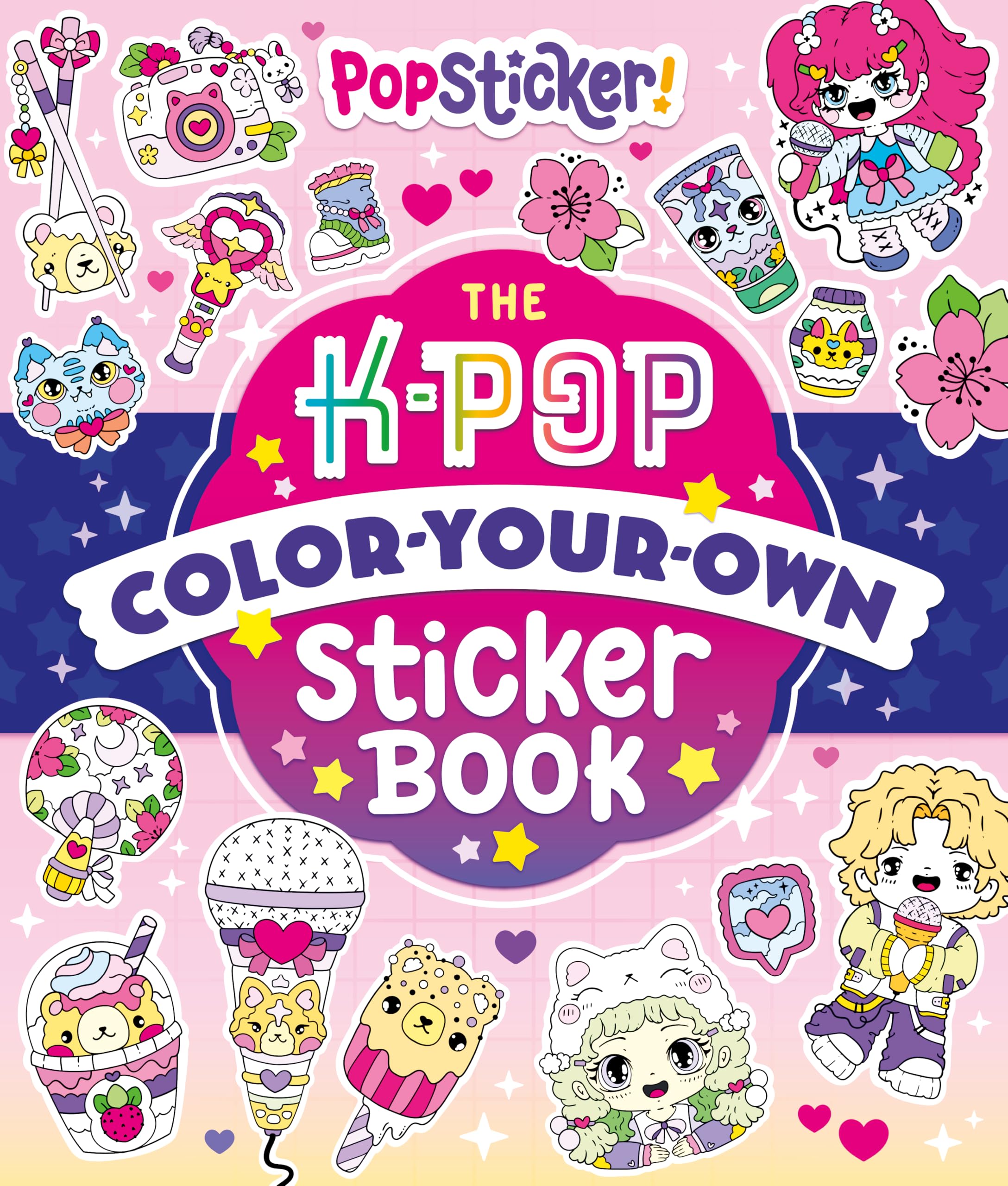 Popsticker!: The KPop ColorYourOwn Sticker Book