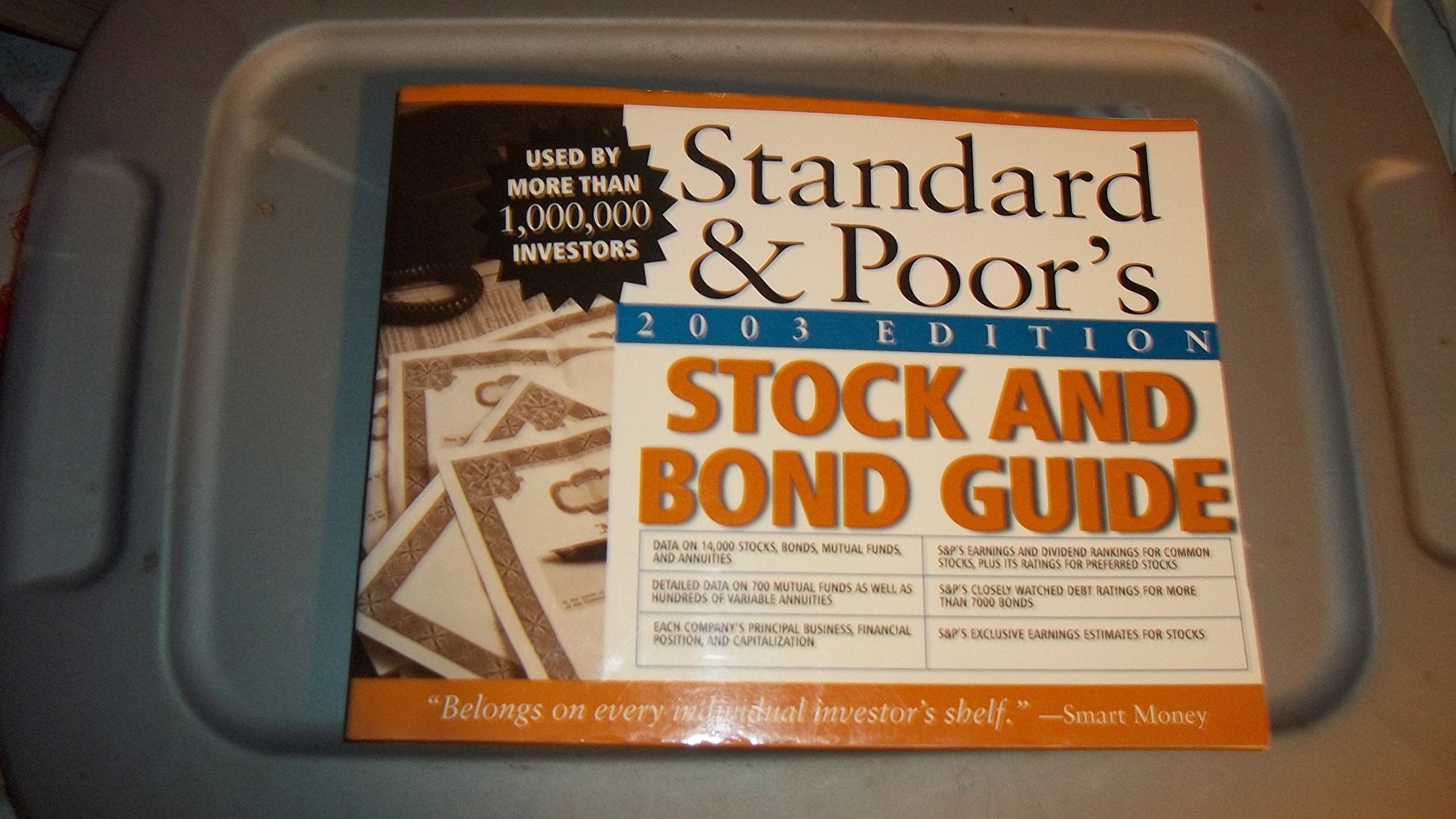 Standard & Poor's Stock & Bond Guide, 2003 Edition,Used
