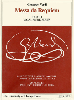 Messa da Requiem (Ricordi Vocal Score Series),Used