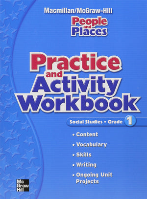 Practice and Activity Workbook: Social Studies, Grade 1 (People and Places),New