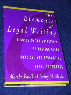 The Elements of Legal Writing,Used