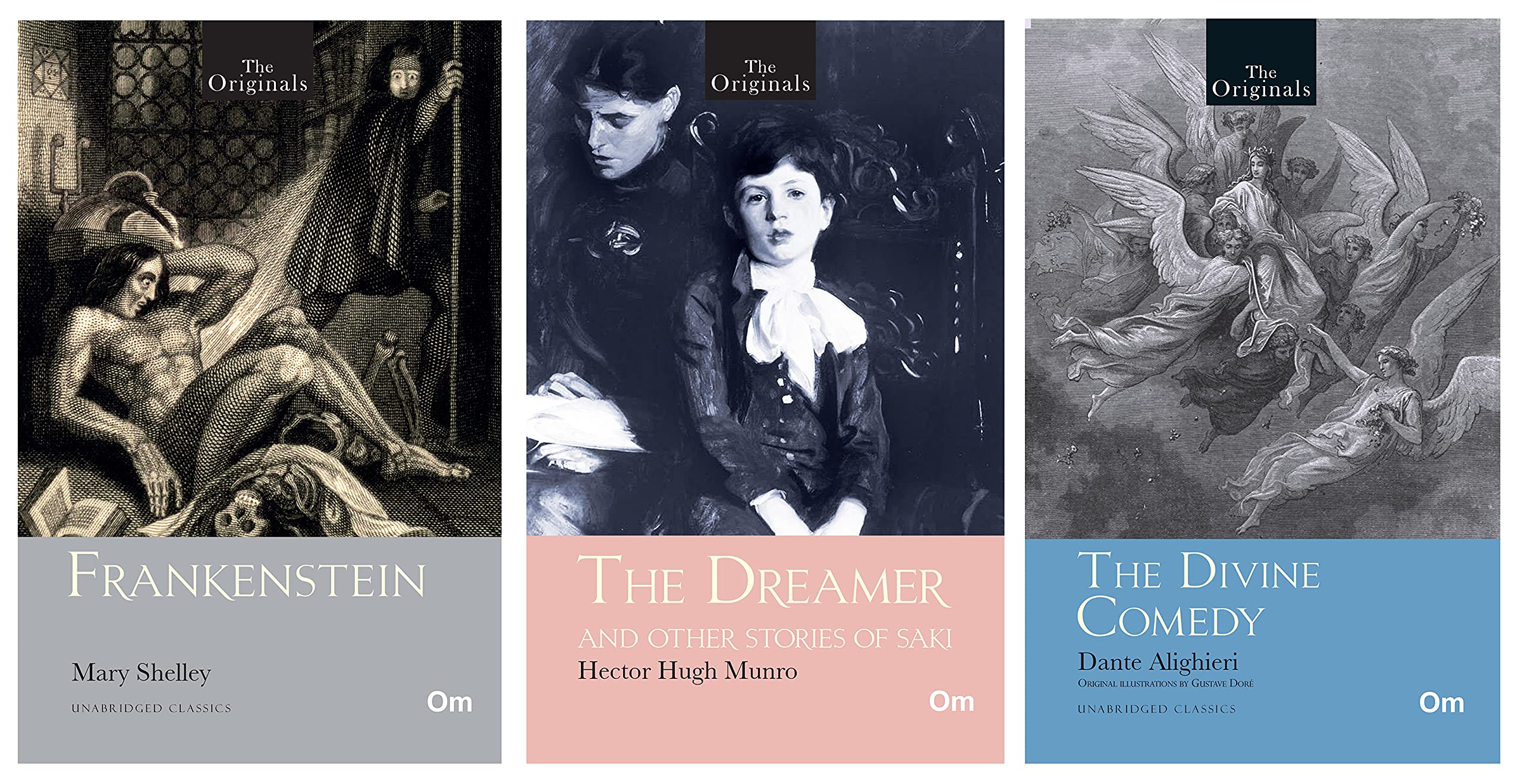 Worlds Greatest Original Classics : Frankenstein, The Dreamer And Other Stories And The Divine Comedy (Bundle Of 3 Books) Unabridged Classics (Classics Book Set)