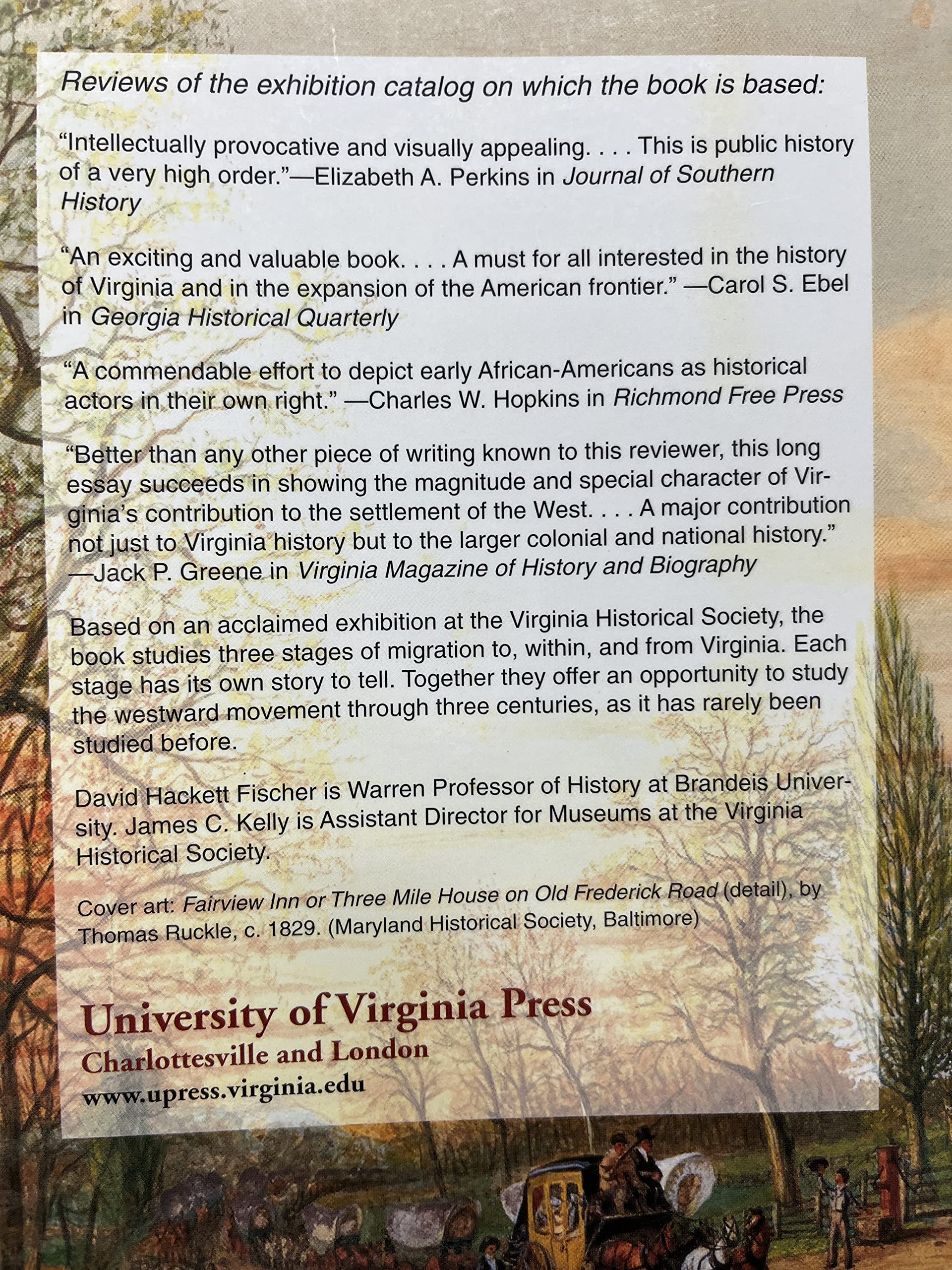 Bound Away: Virginia And The Westward Movement,New