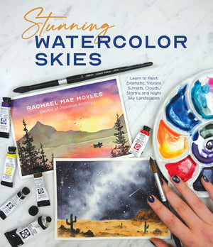 Stunning Watercolor Skies: Learn To Paint Dramatic, Vibrant Sunsets, Clouds, Storms And Night Sky Landscapes,Used
