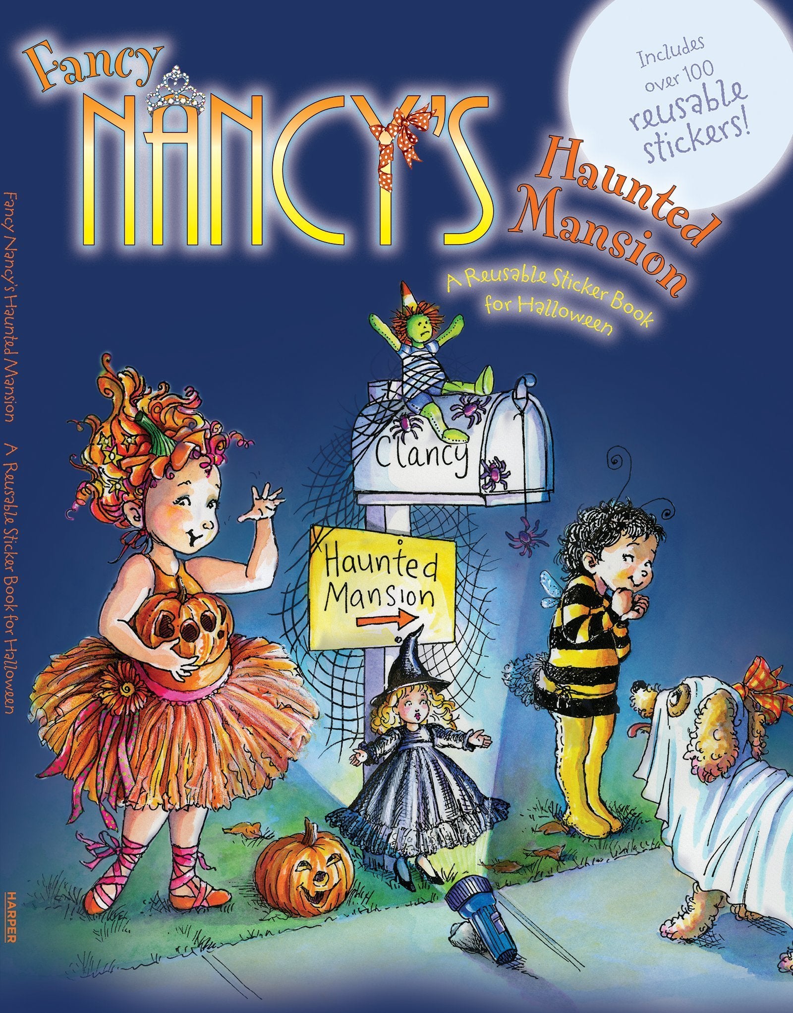Fancy Nancy's Haunted Mansion: A Reusable Sticker Book for Halloween,Used